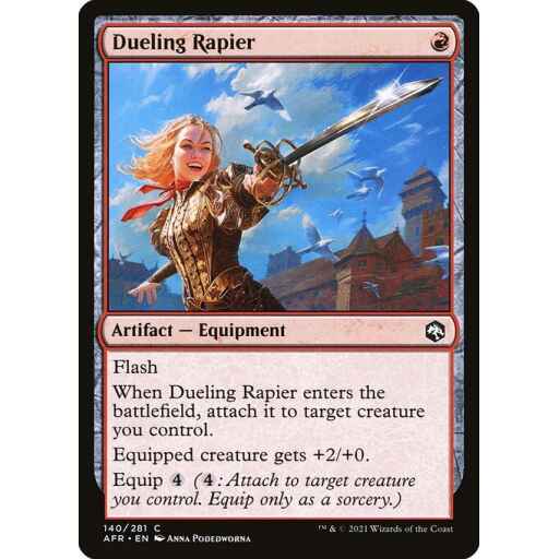 Adventures in the Forgotten Realms - 140 - Dueling Rapier - Common - R - Non-foil