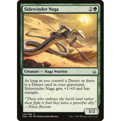 Hour of Devastation - 134 - Sidewinder Naga - Common - G - Foil