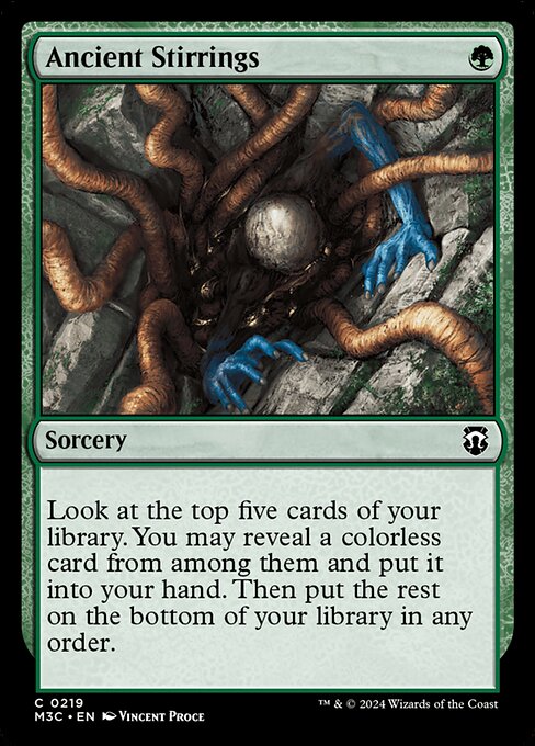 Modern Horizons 3 Commander - 219 - Ancient Stirrings - Common - G - Non-foil