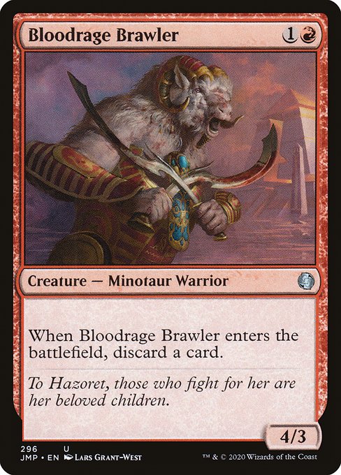 Jumpstart - 296 - Bloodrage Brawler - Uncommon - R - Non-foil