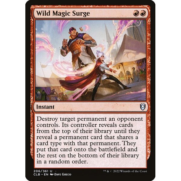 Commander Legends: Battle for Baldur's Gate - 206 - Wild Magic Surge - Uncommon - R - Foil