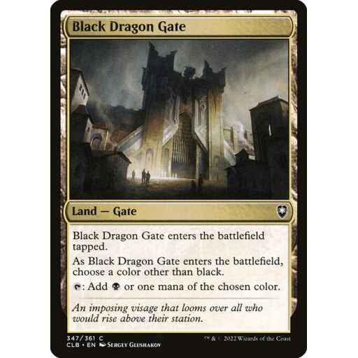 Commander Legends: Battle for Baldur's Gate - 347 - Black Dragon Gate - Common - C - Foil