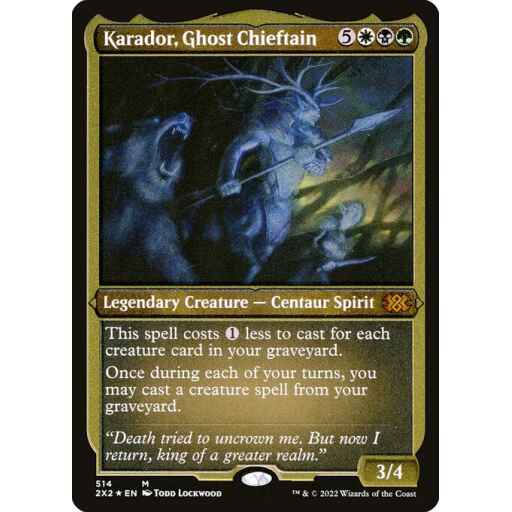 Double Masters 2022 - 514 - Karador, Ghost Chieftain - Mythic - Multi - Non-foil