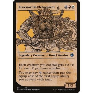 Adventures in the Forgotten Realms - 337 - Bruenor Battlehammer - Uncommon - WR - Non-foil
