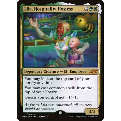 Unfinity - 170 - Lila, Hospitality Hostess - Mythic - WG - Foil