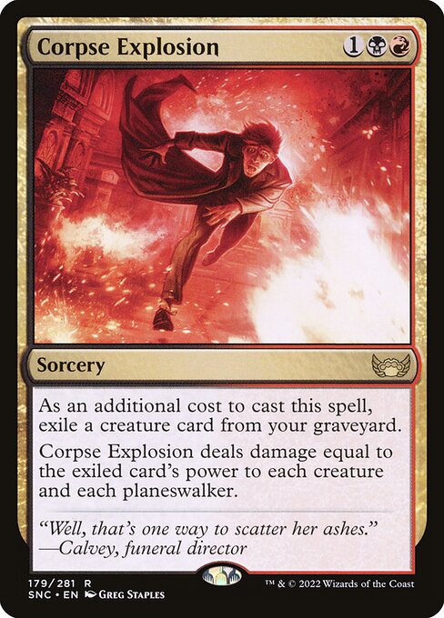 Streets of New Capenna - 179 - Corpse Explosion - Rare - BR - Foil