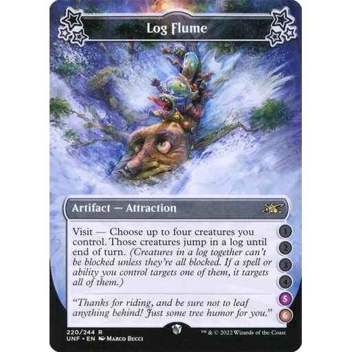 Unfinity - 220b - Log Flume - Rare - C - Foil