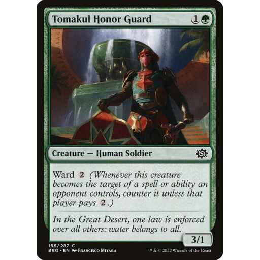 The Brothers' War - 195 - Tomakul Honor Guard - Common - G - Non-foil