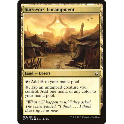Hour of Devastation - 184 - Survivors' Encampment - Common - C - Non-foil