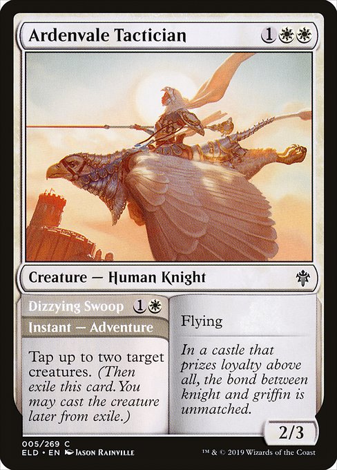 Throne of Eldraine - 5 - Ardenvale Tactician // Dizzying Swoop - Common - W - Non-foil