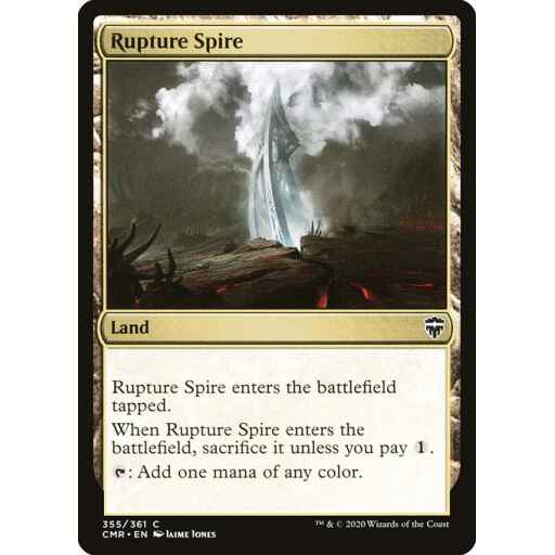 Commander Legends - 355 - Rupture Spire - Common - C - Foil