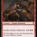 Commander Legends: Battle for Baldur's Gate - 193 - Reckless Barbarian - Common - R - Non-foil