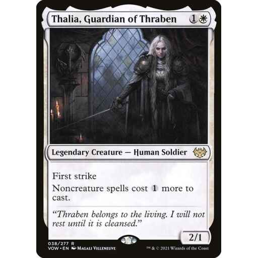 Innistrad: Crimson Vow - 38 - Thalia, Guardian of Thraben - Rare - W - Foil