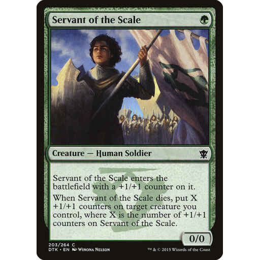 Dragons of Tarkir - 203 - Servant of the Scale - Common - G - Foil