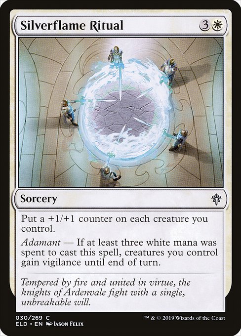 Throne of Eldraine - 30 - Silverflame Ritual - Common - W - Non-foil