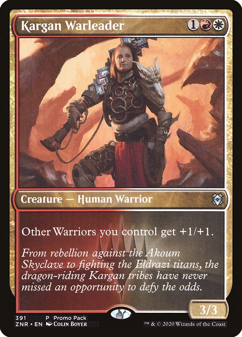 Zendikar Rising - 391 - Kargan Warleader - Uncommon - WR - Foil