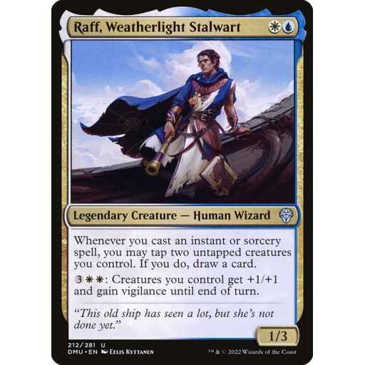 Dominaria United - 212 - Raff, Weatherlight Stalwart - Uncommon - WU - Non-foil