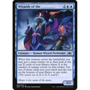 Unfinity - 64 - Wizards of the _____ - Common - U - Foil