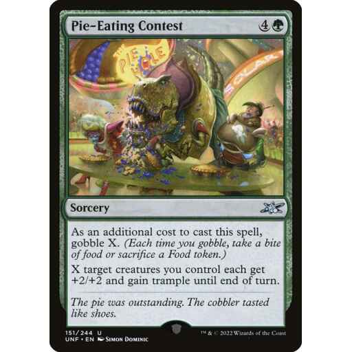 Unfinity - 151 - Pie-Eating Contest - Uncommon - G - Non-foil
