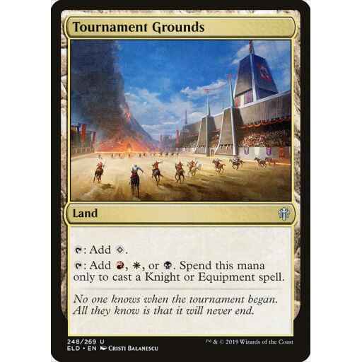 Throne of Eldraine - 248 - Tournament Grounds - Uncommon - C - Foil