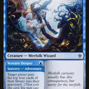Throne of Eldraine - 53 - Merfolk Secretkeeper // Venture Deeper - Common - U - Non-foil
