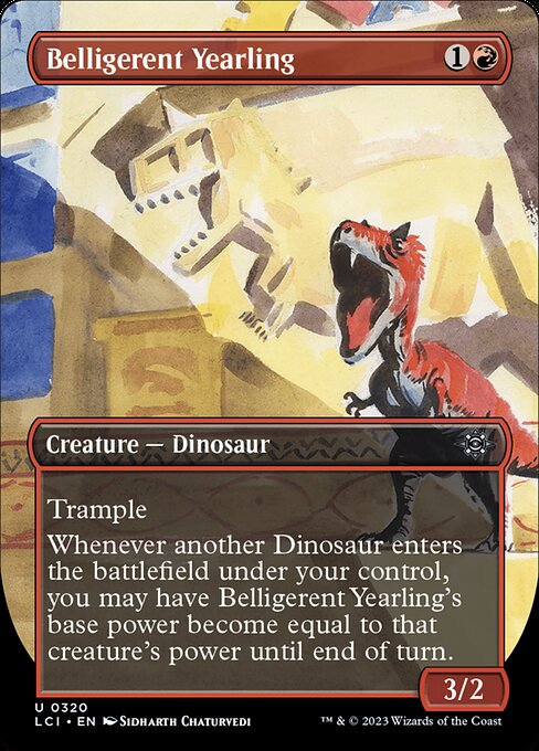 The Lost Caverns of Ixalan - 320 - Belligerent Yearling - Uncommon - R - Non-foil (Front)