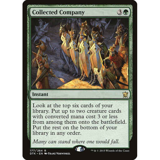Dragons of Tarkir - 177 - Collected Company - Rare - G - Foil