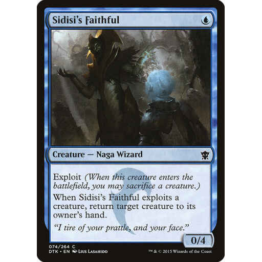 Dragons of Tarkir - 74 - Sidisi's Faithful - Common - U - Non-foil