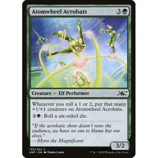 Unfinity - 130 - Atomwheel Acrobats - Common - G - Foil