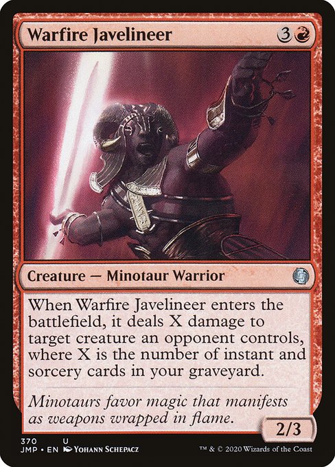 Jumpstart - 370 - Warfire Javelineer - Uncommon - R - Non-foil