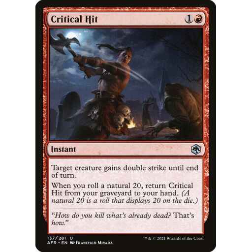 Adventures in the Forgotten Realms - 137 - Critical Hit - Uncommon - R - Foil