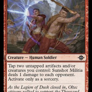 The Lost Caverns of Ixalan - 168 - Sunshot Militia - Common - R - Foil (Front)