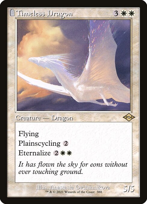 Modern Horizons 2 - 388 - Timeless Dragon - Rare - W - Non-foil