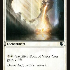 Journey into Nyx - 11 - Font of Vigor - Common - W - Non-foil (Front)