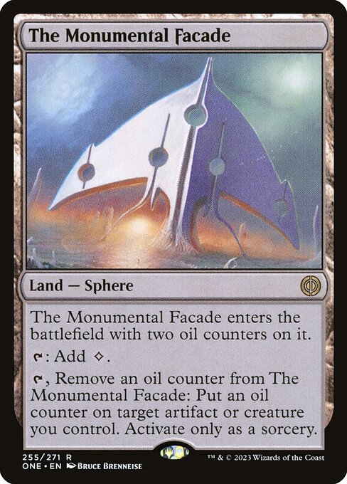 Phyrexia: All Will Be One - 255 - The Monumental Facade - Rare - C - Foil
