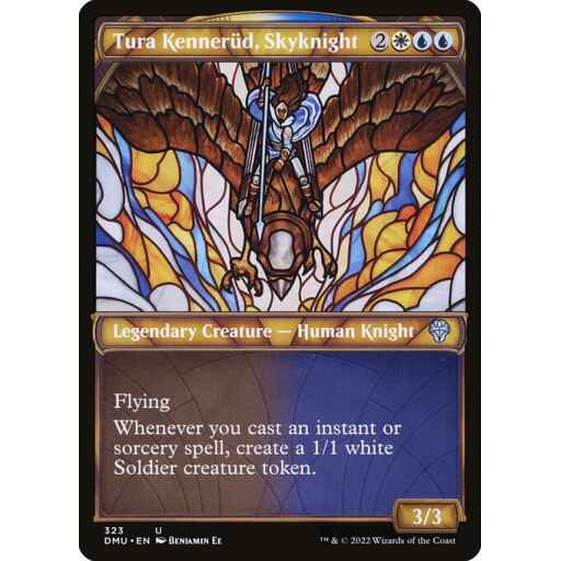 Dominaria United - 323 - Tura Kennerüd, Skyknight - Uncommon - WU - Foil
