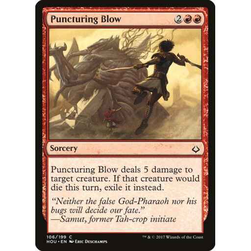 Hour of Devastation - 106 - Puncturing Blow - Common - R - Non-foil