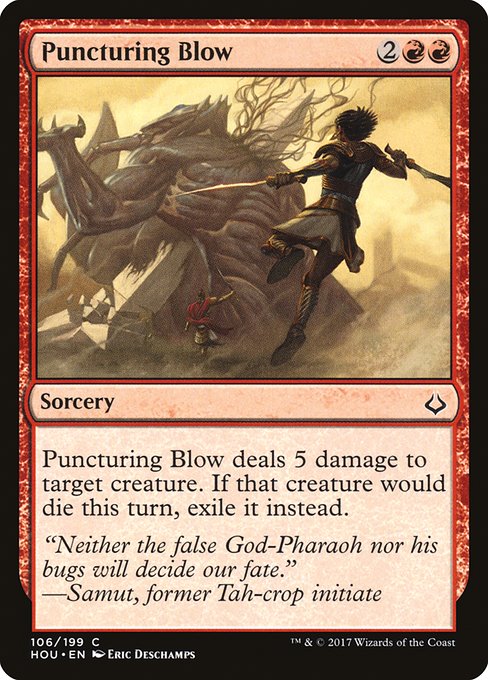 Hour of Devastation - 106 - Puncturing Blow - Common - R - Non-foil