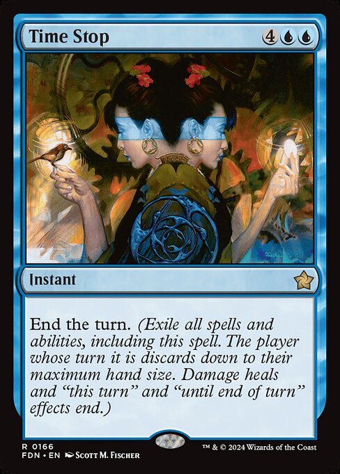 Foundations - 166 - Time Stop - Rare - U - Foil