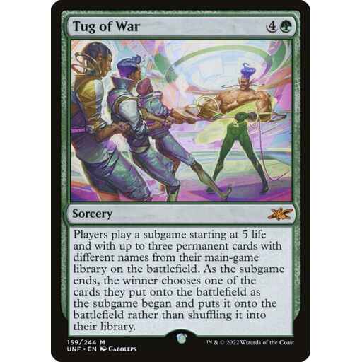Unfinity - 159 - Tug of War - Mythic - G - Foil