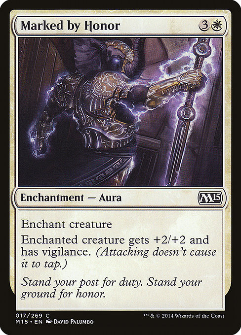 Magic 2015 - 17 - Marked by Honor - Common - W - Foil