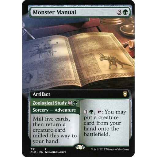 Commander Legends: Battle for Baldur's Gate - 591 - Monster Manual // Zoological Study - Rare - G - Non-foil