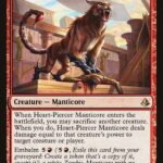 Amonkhet - 138 - Heart-Piercer Manticore - Rare - R - Foil