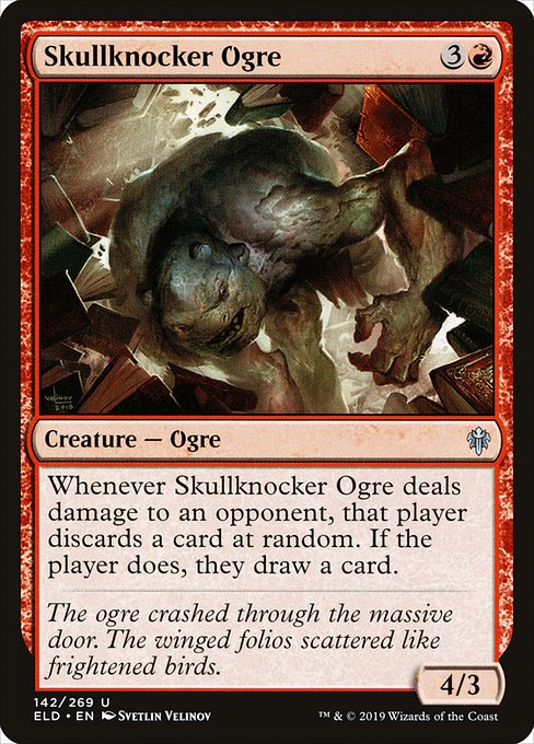 Throne of Eldraine - 142 - Skullknocker Ogre - Uncommon - R - Non-foil