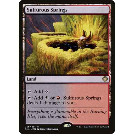 Dominaria United - 256 - Sulfurous Springs - Rare - C - Non-foil