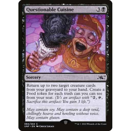 Unfinity - 84 - Questionable Cuisine - Common - B - Foil