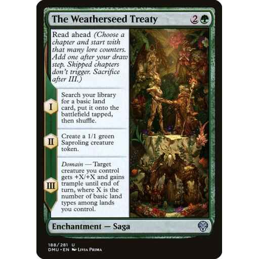 Dominaria United - 188 - The Weatherseed Treaty - Uncommon - G - Foil