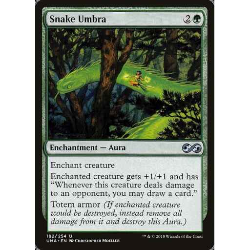 Ultimate Masters - 182 - Snake Umbra - Uncommon - G - Non-foil