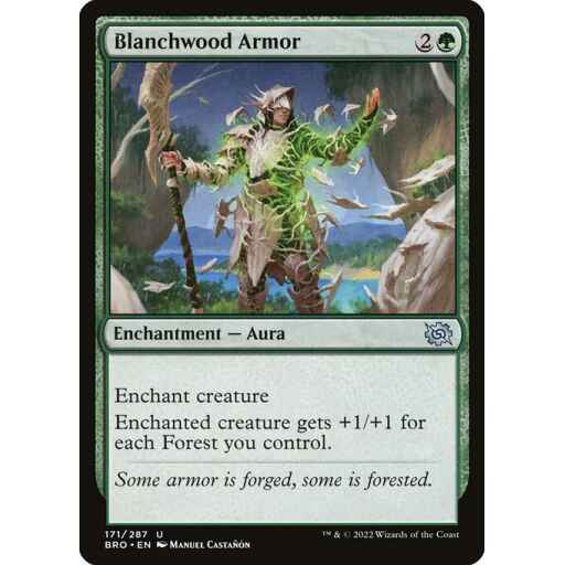 The Brothers' War - 171 - Blanchwood Armor - Uncommon - G - Non-foil