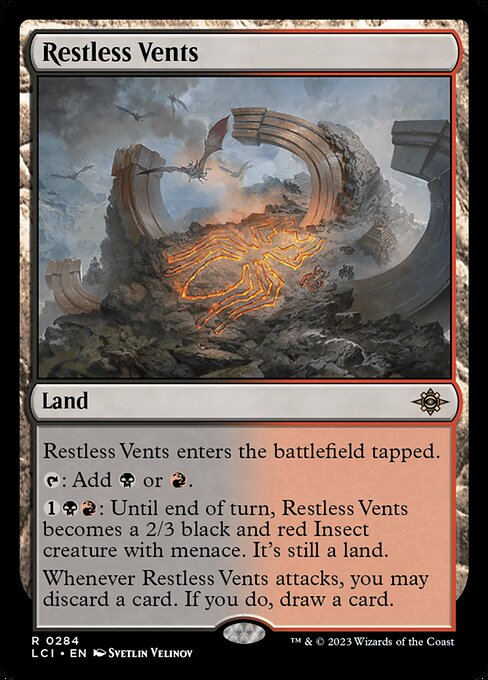 The Lost Caverns of Ixalan - 284 - Restless Vents - Rare - C - Foil (Front)